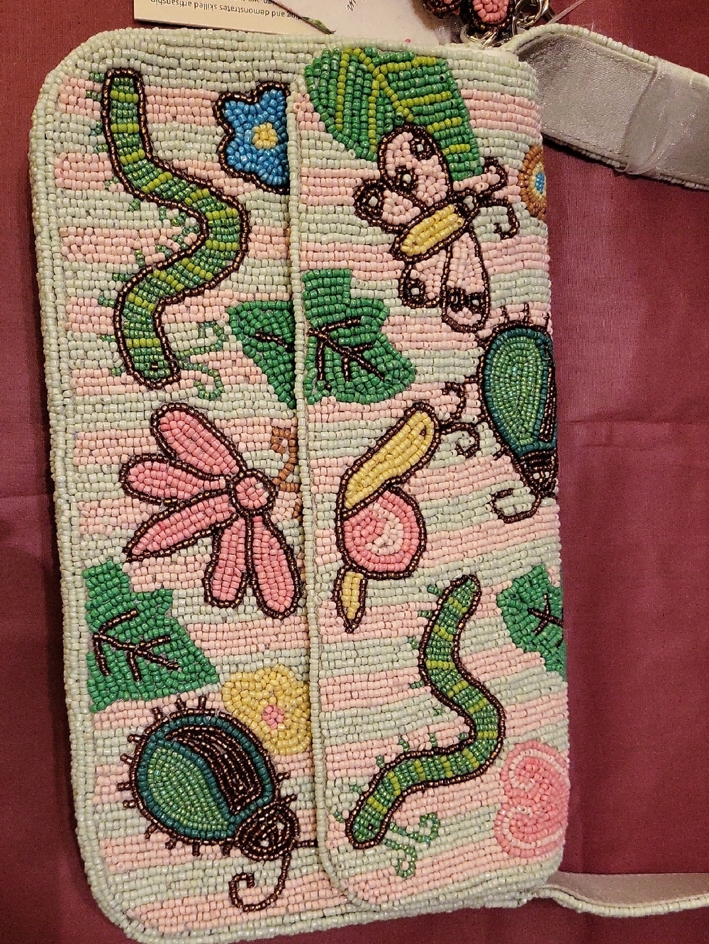 Handcrafted In India Insect Beaded Bnwt Rt Eh Bug - Picture 2 of 6